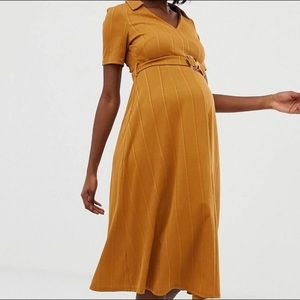 Maternity dress.mustard color